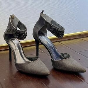 Gianni Bini Silver Sparkly Heels